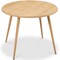 Best Choice Products Round Mid-Century Modern 35.5in Dining Table, Dinette for Home or Kitchen w/Wood Finish Steel Legs​